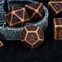 Подвижный замок Hauru Set 7 больших костей RPG