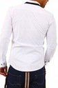 Pánska košeľa Regular Casual kontrast Bavlnená Vyťahovacie kockované manžety Veľkosť S