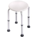Krzesło okrągłe taboret stołek pod prysznic 130kg! Materiał stelaża aluminium