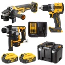 КОМБО DeWALT DCK355P2T DCD800, DCG405, DCH172 + 2x5Ah, зарядное устройство + чехол
