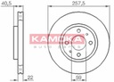 DISCOS DE FRENADO PARTE DELANTERA KAMOKA 1031524 