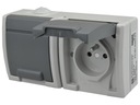 Розетка AQUANT Hermetic IP55 двойная, для поверхностного монтажа