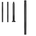 Удлинитель фонарного столба на 1 м для круглой мачты, черный