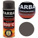 ТЕРМОСТОЙКАЯ КРАСКА-СПРЕЙ ДЛЯ КАМИНОВ 400 МЛ HANSA СЕРО-КОРИЧНЕВЫЙ 800°C