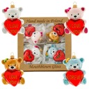 СТЕКЛЯННЫЕ РОЖДЕСТВЕНСКИЕ ШАРЫ Мишка Тедди с сердцем, 9,5 см