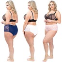 MAJTKI wysokie KORONKOWE plus size WYSZCZUPLAJĄCE Fason Figi