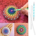 Oshhni Mandala Dotting Tools Набор инструментов для рисования Rock Dot Paint Трафареты Набор инструментов