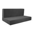 2Pcs Camper Cushion Covers Replacement Stretch Soft Easy Fitted dark grey (17652189939) фото min 4