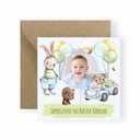 ПРИГЛАШЕНИЯ НА ЮБИЛЕЙ 2 3 4 5 6 ДЕНЬ РОЖДЕНИЯ С ФОТО РЕБЕНКА + КОНВЕРТ