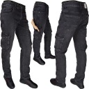 Боевые брюки ST 37 ЧЕРНЫЕ Мытый эласт. Карманы разных размеров