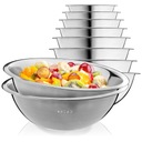 КУХОННАЯ МИСКА ДЛЯ САЛАТА ИЗ НЕРЖАВЕЮЩЕЙ СТАЛИ, 2 шт.