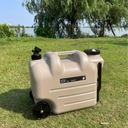 Ведро для воды емкостью 7,4 галлона/28 л с колесами и опорами, портативное, большой емкости