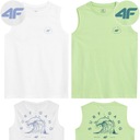 КОМПЛЕКТ 2 ФУТБОЛКИ ДЛЯ МАЛЬЧИКОВ, ТОП БЕЗ РУКАВОВ 4F