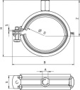 ХОМУТ DO ТРУБ FRS-L 12-15 MM M8/M10 25 SZT. FISCHER  (18299292664) фото min 6
