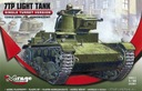Model na zlepenie 7TP Light Tank Mierka Mierka 1:35