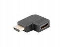 AD-0035-BK Переходник HDMI(M) — HDMI(F), левый, угловой