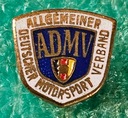 ЗНАК ADMV НЕМЕЦКОЙ ФЕДЕРАЦИИ АВТОМОБИЛЬНОГО СПОРТА EX-DDR