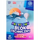 Технический блок Astra color А4, 10 пастельных тонов, плотность 170 г/м2.