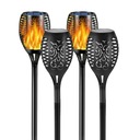 СОЛНЕЧНАЯ СВЕТОДИОДНАЯ ЛАМПА 4 ШТ. ФАКЕЛ С ЭФФЕКТОМ ПЛАМЕНИ 52 СМ ДЛЯ ОТКРЫТОГО ПАТИО