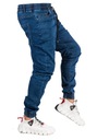 Pánske džínsové nohavice JOGGERY granát BESSI veľ.35 Dominujúca farba modrá