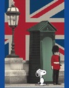 Peanuts Snoopy Remix UK Beefeater Oficiálne Tees Pohlavie Výrobok pre mužov