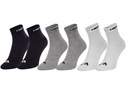 HEAD Ponožky Quarter bielo-šedo-čierne 3-Pak 39-