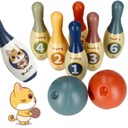 НАБОР ДЛЯ БОУЛИНГА ЦИФРЫ + ШАРЫ 8 ЭЛЕМЕНТОВ