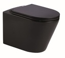 CZARNY MAT MISA WC RIMLESS Lavita+ DESKA SLIM