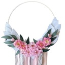 ЦВЕТОЧНЫЙ венок, РОЗОВОЕ украшение