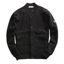 Мужская куртка-бомбер, двусторонняя флисовая однотонная куртка