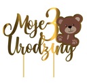 Topper для торта, мой 3 -й день рождения медведь