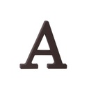 ПЛАСТИКОВАЯ БУКВА ДОМ 9см КОРИЧНЕВАЯ 