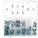 КОМПЛЕКТ, смазочный ниппель M6 - M10 прямой и угловой, 110 элементов GETAR