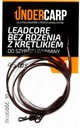 UnderCarp Leadcore bez rdzenia z krętlikiem do szybkiej wymiany Brązowy