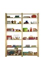 Деревянный книжный шкаф-игрушка 220Х170Х28 7п
