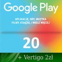 Google Play 20 злотых + Vertigo 2 злотых = пополнение кода карты Android