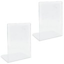 2x подставки для книг, подставка из плексигласа, прозрачная