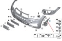 BMW X6 F16 AVANT PARE-CHOCS M DROIT CANAL AIR 51118056506 8056506photo 9
