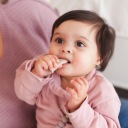 Силіконова зубна щітка з масажем ясен Mommy Bag, сіра