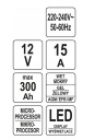 YATO ЗАРЯДНИЙ ПРИСТРІЙ ЕЛЕКТРОННИЙ МІКРОПРОЦЕСОРНЕ BOOST 12V 2/8/15/20A  (18899570779) фото min 13