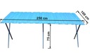 ТОРГОВЫЙ СТОЛ 250х100 РАМА НОЖКИ БАЗАР РЫНОК