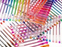 Długopisy żelowe kolorowe brokatowe zestaw 140szt. Kod producenta KX5554