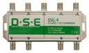 DSE SSC-4 ТВ-комбайнер 4 X SAT + ТВ-разъем - Мультисвитч 5/4