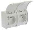 KOALA ДВОЙНАЯ НАКЛАДНАЯ РОЗЕТКА С ЗАСЛОНКОЙ IP44