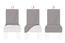 JYSK JONSTRUP светло-серый бархатный чехол на стул в скандинавском стиле