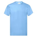 T-SHIRT KOSZULKA FRUIT OF THE LOOM sky blue M