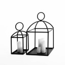 ФОНАРИ ЧЕРНЫЕ МЕТАЛЛИЧЕСКИЕ НАБОР ДЛЯ ГОСТИНОЙ LOFT СВАРНЫЕ МОЩНЫЕ ФОНАРИ