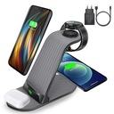 Зарядная станция Qi мощностью 15 Вт 4-в-1