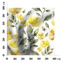 Gotowa zasłona z grafiką Żółte kwiaty 150x240 wzór Szerokość produktu 150 cm