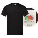 Оригинальная мужская футболка FruitLoom, черная, 3XL